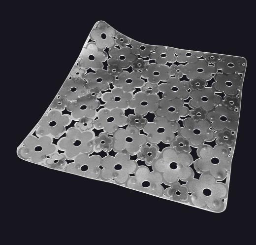 6,0 PZ Di TAPPETO DOCCIA MARGHERITA 52X52 CM CRYSTAL