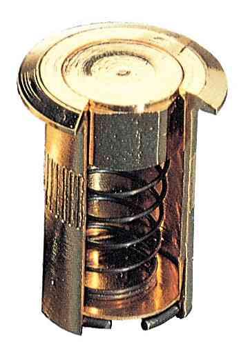 30,0 PZ Di POZZETTO A MOLLA OTTONE LUCIDO D 14X30 MM*