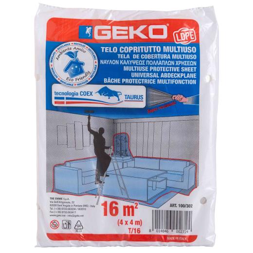 90,0 PZ Di TELONE COPRITUTTO POLIETILENE 4X 4 M 150 G 10MY