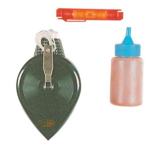 1,0 PZ Di TRACCIATORE ALLUMINIO CON LIVELLA E POLVERE BLISTE
