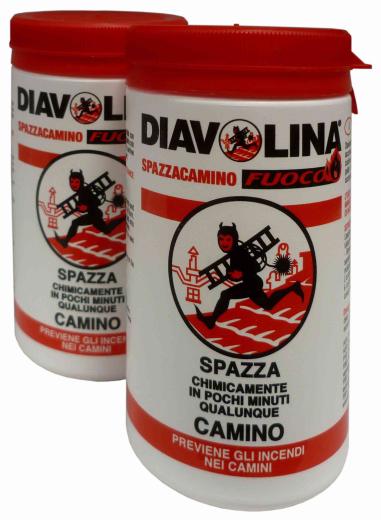 12,0 PZ Di SPAZZA CAMINO CARBONE LEGNA DIAVOLINA 15000