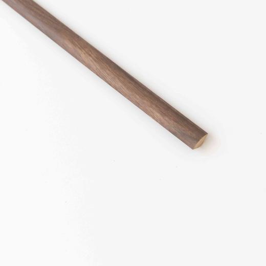 5,0 PZ Di QUARTO DI TONDO 14X14 MM MDF 240 CM NOCE SCURO