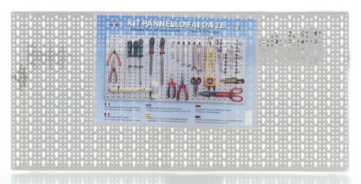 5,0 PZ Di PANNELLO FORATO CON KIT 40 GANCI  PROFI MP3