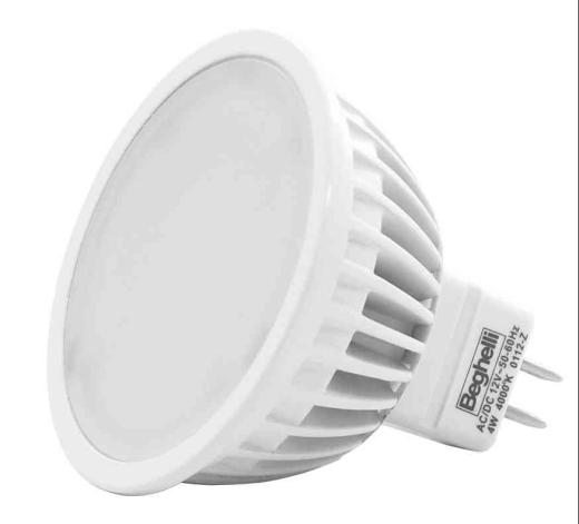 10,0 PZ Di BEGHELLI LED 56033 MR16-12V-W4,0 CALDA