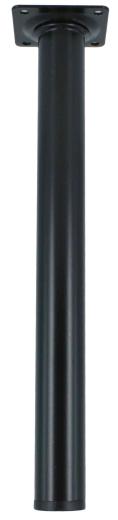4,0 PZ Di PIEDINO ACCIAIO D. 30 X H 200 MM NERO
