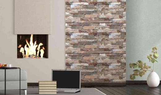 15,0 PZ Di PANNELLO DECORATIVO 50X100 CM DIS. NATURAL STONE