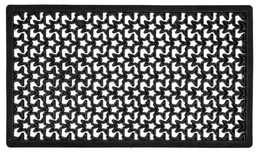 5,0 PZ Di ZERBINO STELLATO NERO CON BORDO 40X70 CM