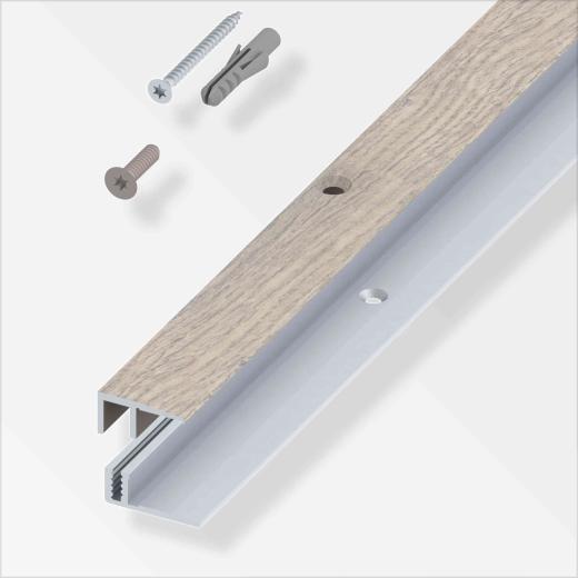 1,0 PZ Di RACCORDO BALCONE PER PARQUET ROVERE GRIGIO 100 CM