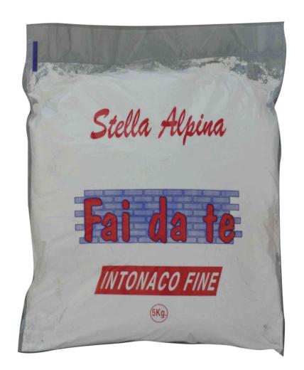 4,0 PZ Di INTONACO GRANA FINE DA 5 KG SELF-SERVICE