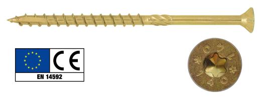 100,0 PZ Di VITI PORTANTI PER LEGNO TSP-TORX MM. 6X120