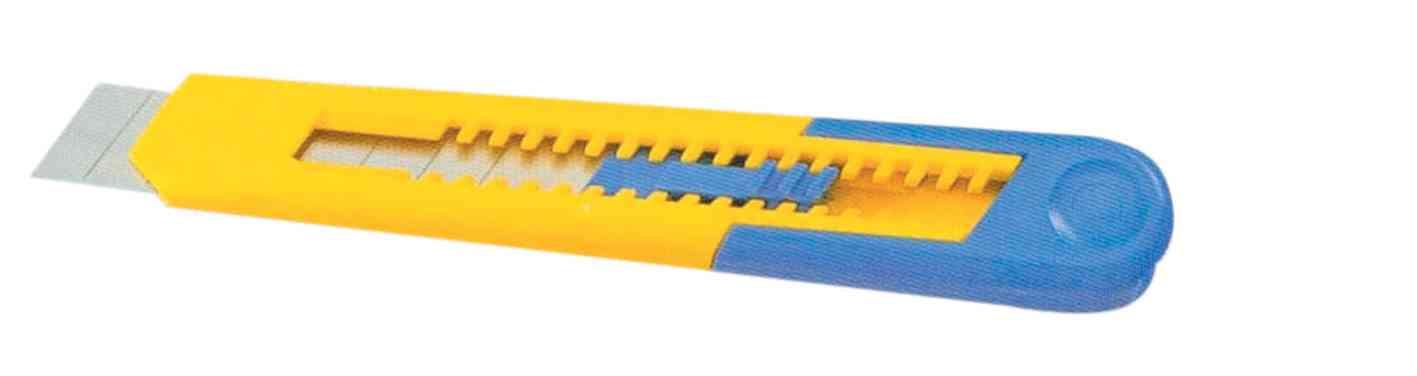 24,0 PZ Di CUTTER 18 MM PLASTICA S/GUIDALAMA BLISTER 82020*