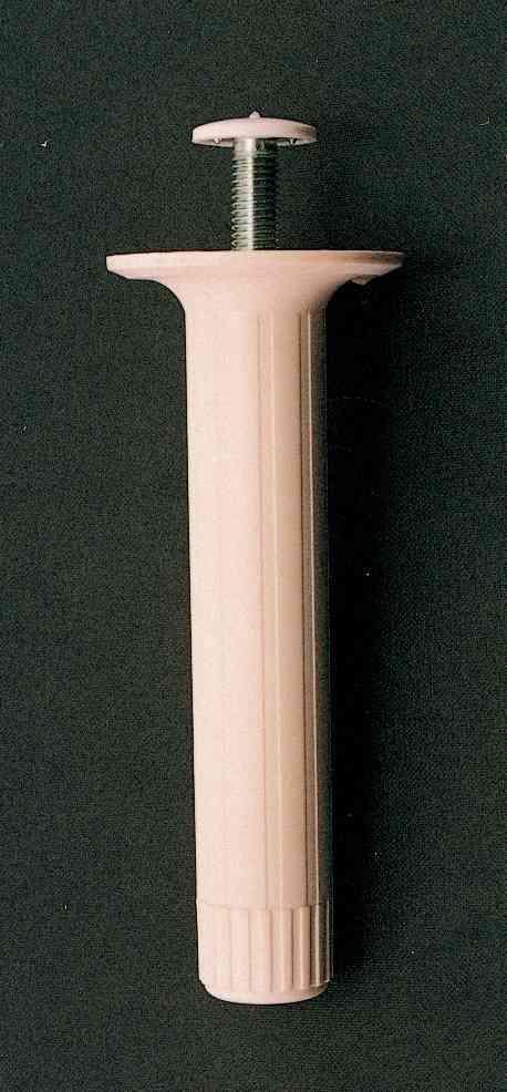 4,0 PZ Di PIEDINO REGOLABILE ABS D 28X100 MM BIANCO*
