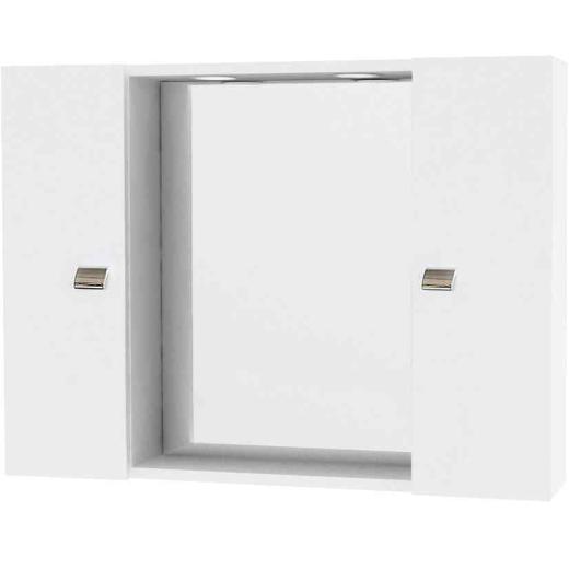 1,0 PZ Di SPECCHIO DA BAGNO 198 CON 2 ANTE BIANCO