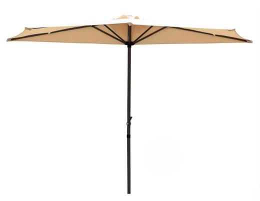 1,0 PZ Di OMBRELLONE A PARETE 1/2 TONDO D 270 CM