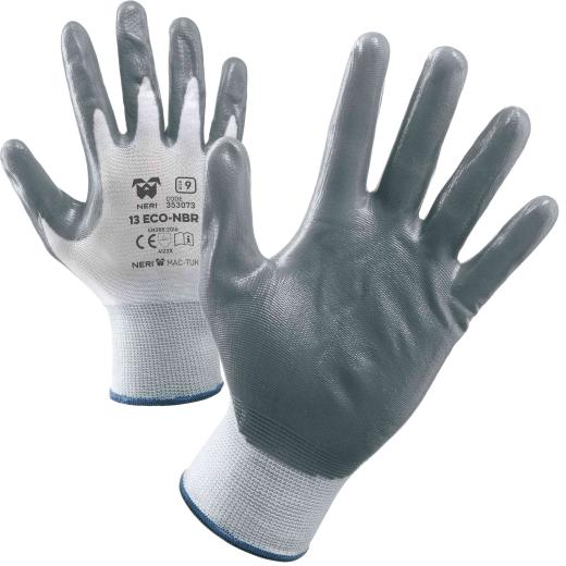 12,0 PA Di GUANTI NYLON/NITRILE NBR 13ECO TG.10