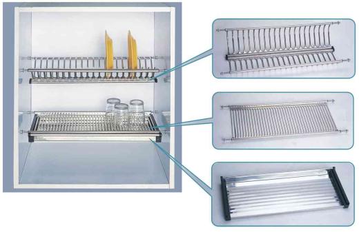 1,0 CP Di MENSOLA COLAPIATTI ACCIAIO INOX C/VASCH 86 CM