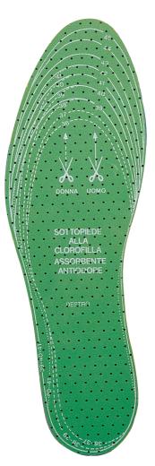 24,0 PA Di SOLETTE DX-SX CLOROFILLA MISURA DA 36 A 46