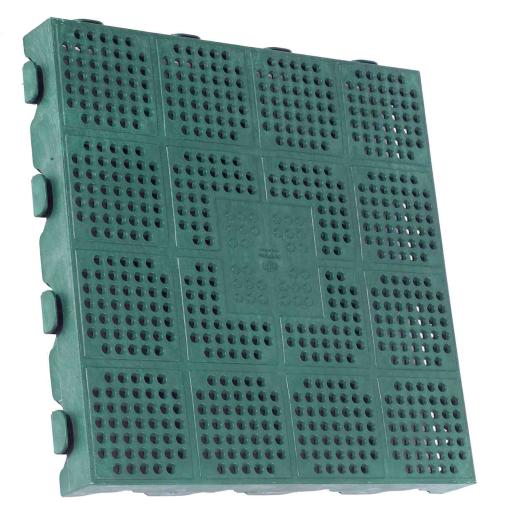 6,0 PZ Di PAVIMENTO IN PP 40X40X4,5 CM  P40 VERDE