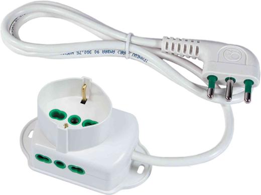1,0 PZ Di FME ART.42.105 MULTIPRESA 2P BIP+1BIP/SCHUKO TRIAX