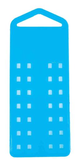 250,0 PZ Di PLACCHETTA SELF SERVICE 145X55 MM AZZURRO