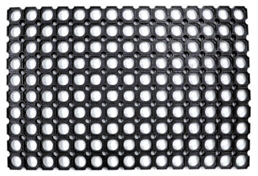 5,0 PZ Di ZERBINO ROBUSTUS PVC COMPONIBILE NERO 40X70 CM