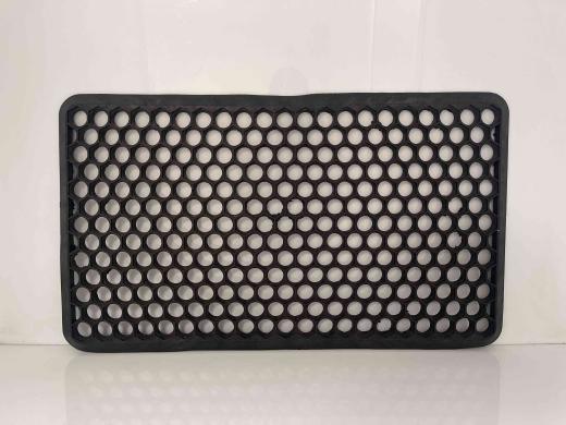1,0 PZ Di ZERBINO NIDO DAPE NERO CON BORDO 41X71 CM