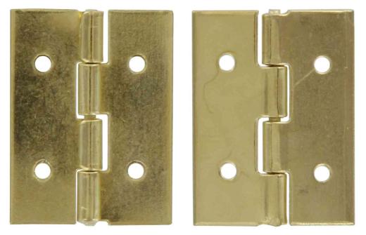 100,0 PZ Di CERNIERA ACCIAIO OTTONATO 15 X 20 MM**