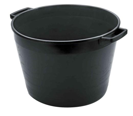 5,0 PZ Di CASSA TONDA PER MACERIE 40 L 47X33 CM NERO