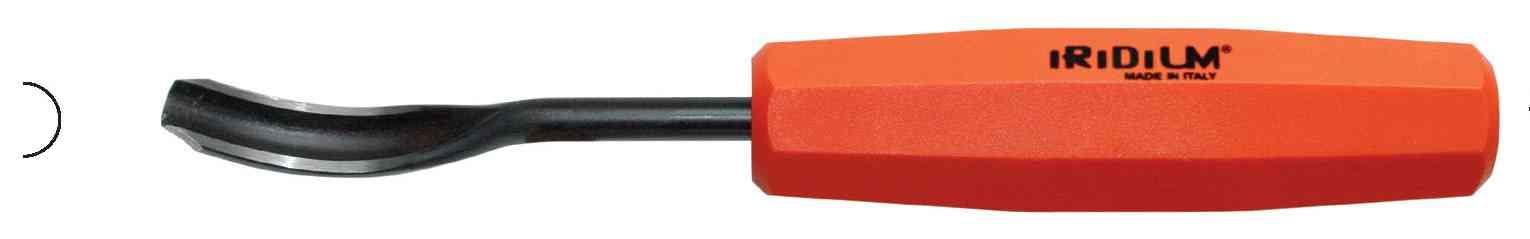 1,0 PZ Di SGORBIA ACCIAIO PER LEGNO CON MANICO 15 CM N 3