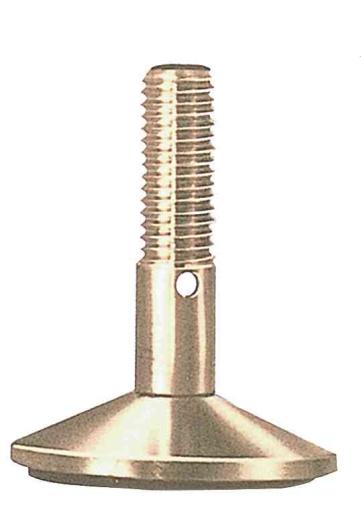 10,0 PZ Di PIEDINO REGOLABILE OTTONE MA12 X D 60 MM