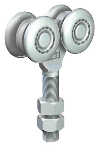 2,0 PZ Di OMGE  253 CARRELLO A 4 RUOTE D 55 MM PORT 380 KG