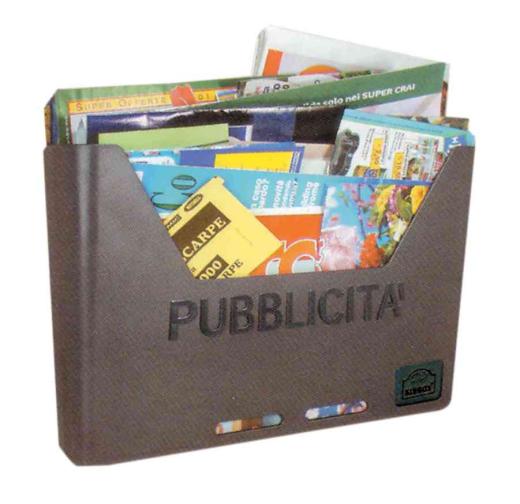 1,0 PZ Di PORTA PUBBLICITA ALUBOX CAROSELLO GRIGIO GHISA