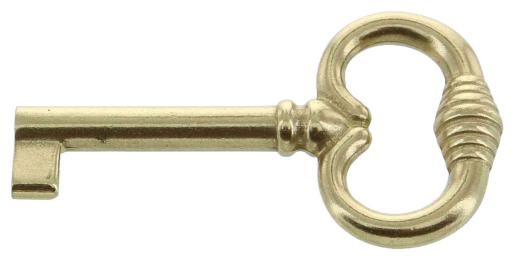 6,0 BL Di BL CHIAVE PER MOBILI 33708 OTTONE LUCIDO 2 PZ