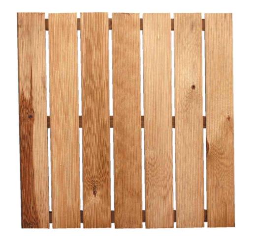 1,0 PZ Di PEDANA IN PINO IMPREGNATO CM. 50X50