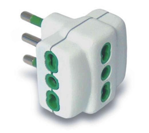 50,0 PZ Di FME ART.82.630 ADATTATORE TRIPLO 16A-2P+T GARANTI
