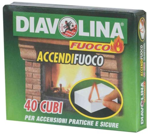 24,0 CF Di ACCENDIFUOCO 40 CUBI DIAVOLINA ART.15300
