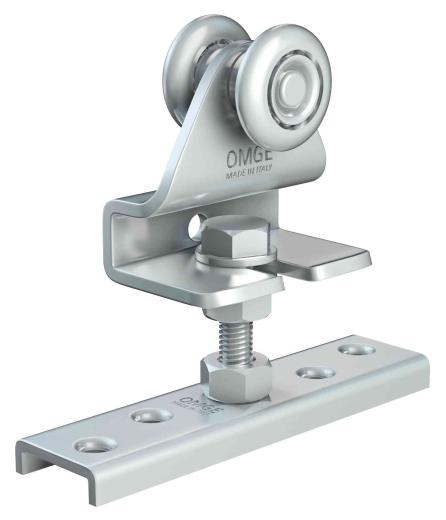 15,0 PZ Di OMGE 1222 CARRELLO A 2 RUOTE D 24 MM PORT 25 KG