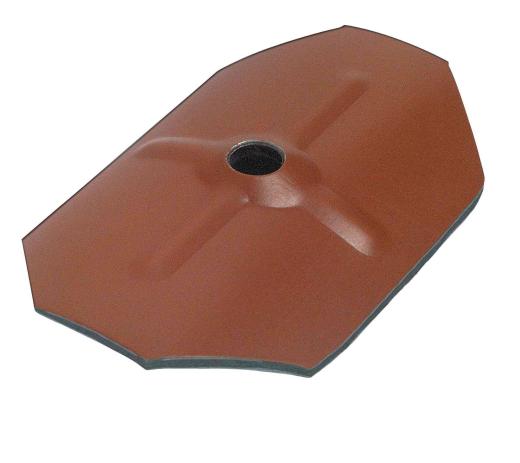 100,0 PZ Di RONDELLA OTTAGONALE ACC C/ESPANSO 75X50 ROSSO TEG