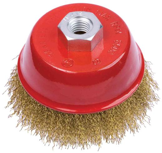 1,0 PZ Di POGGI 485.30 SPAZZOLA A TAZZA ACC 14MA D  60 MM