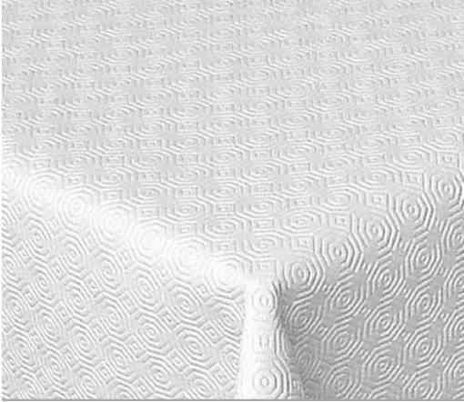 20,0 MT Di MOLLETTONE PER TAVOLO H 138 CM BIANCO/BIANCO