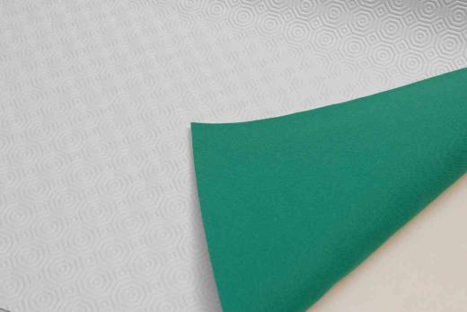 20,0 MT Di MOLLETTONE PER TAVOLO H 138 CM BIANCO/VERDE