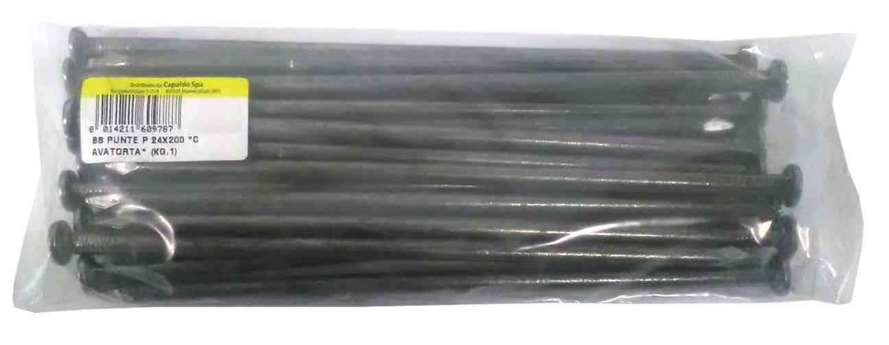 5,0 BS Di BS CHIODI TESTA PIANA 24X200 CAVATORTA 1 KG