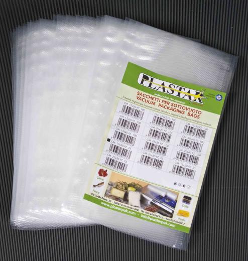 40,0 CF Di BUSTE GOFFRATE 15X20 CM PER SOTTOVUOTO 25 PZ