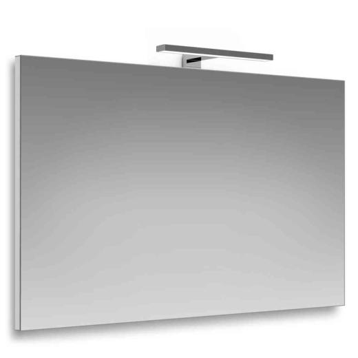 1,0 PZ Di SPECCHIO CON TELAIO LAMPADA LED 30 CM 100X70 CM