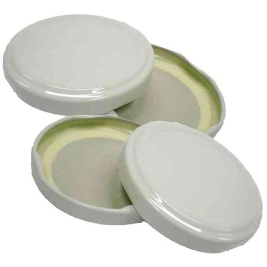 1,0 CF Di CAPSULA PER BARATTOLO D 53 MM 100 PZ BIANCO