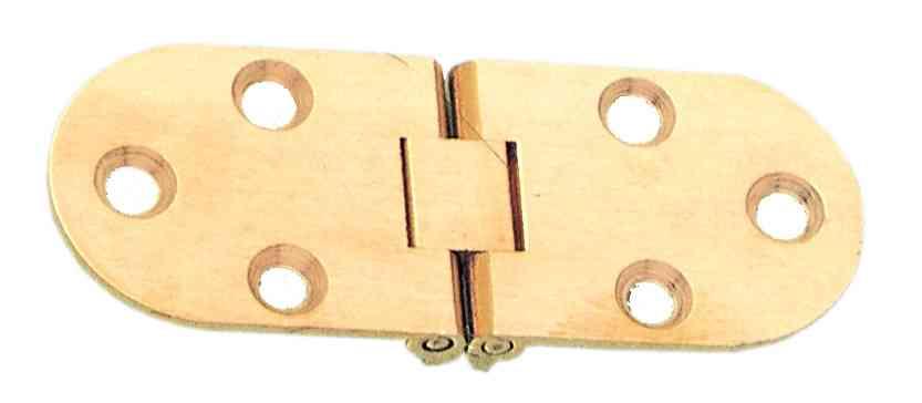 6,0 BL Di BL CERNIERA A BISCOTTO C/FERMO OTTONE 2 PZ