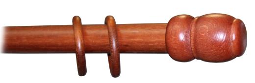 1,0 PZ Di BASTONE LEGNO A TIRO D 35 CILIEGIO 240CM S/SUPP.