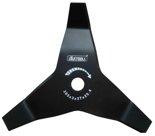 1,0 PZ Di DISCO PER DECESPUGLIATORE 3 DENTI C/ALETTE 305X4,0