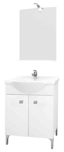 1,0 PZ Di MOBILE BAGNO DESY 58 COMPLETO BIANCO