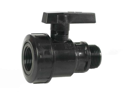 3,0 PL Di PL RACCORDO NYLON VALVOLA A SFERA MF 1